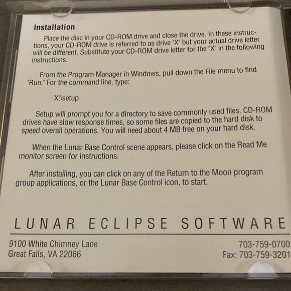 CD-ROM RETURN TO THE MOON: Lunar Eclipse Software. Multimedia DataBank - Picture 5 of 6